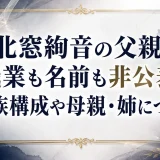 北窓絢音の父親は職業も名前も非公表？家族構成や母親・姉について