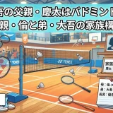 小林優吾の父親・慶太はバドミントン顧問｜母親・倫と弟・大吾の家族構成
