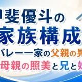 甲斐優斗の家族構成｜バレー一家の父親の晃宏・母親の照美と兄と妹