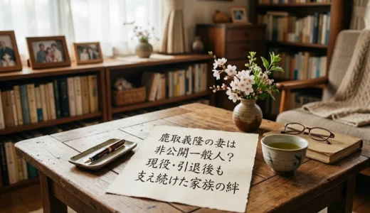 鹿取義隆の妻は非公開一般人？現役・引退後も支え続けた家族の絆